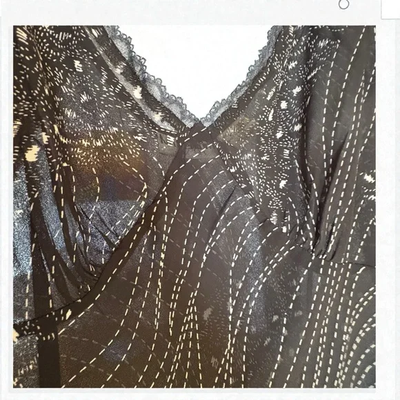 Vintage 2000s Women’s Blouse By Millenium Size Large, Sheer Fairy Whimsigoth - Picture 16 of 16